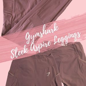 Gymshark Sleek Aspire Leggings in Purple Wash